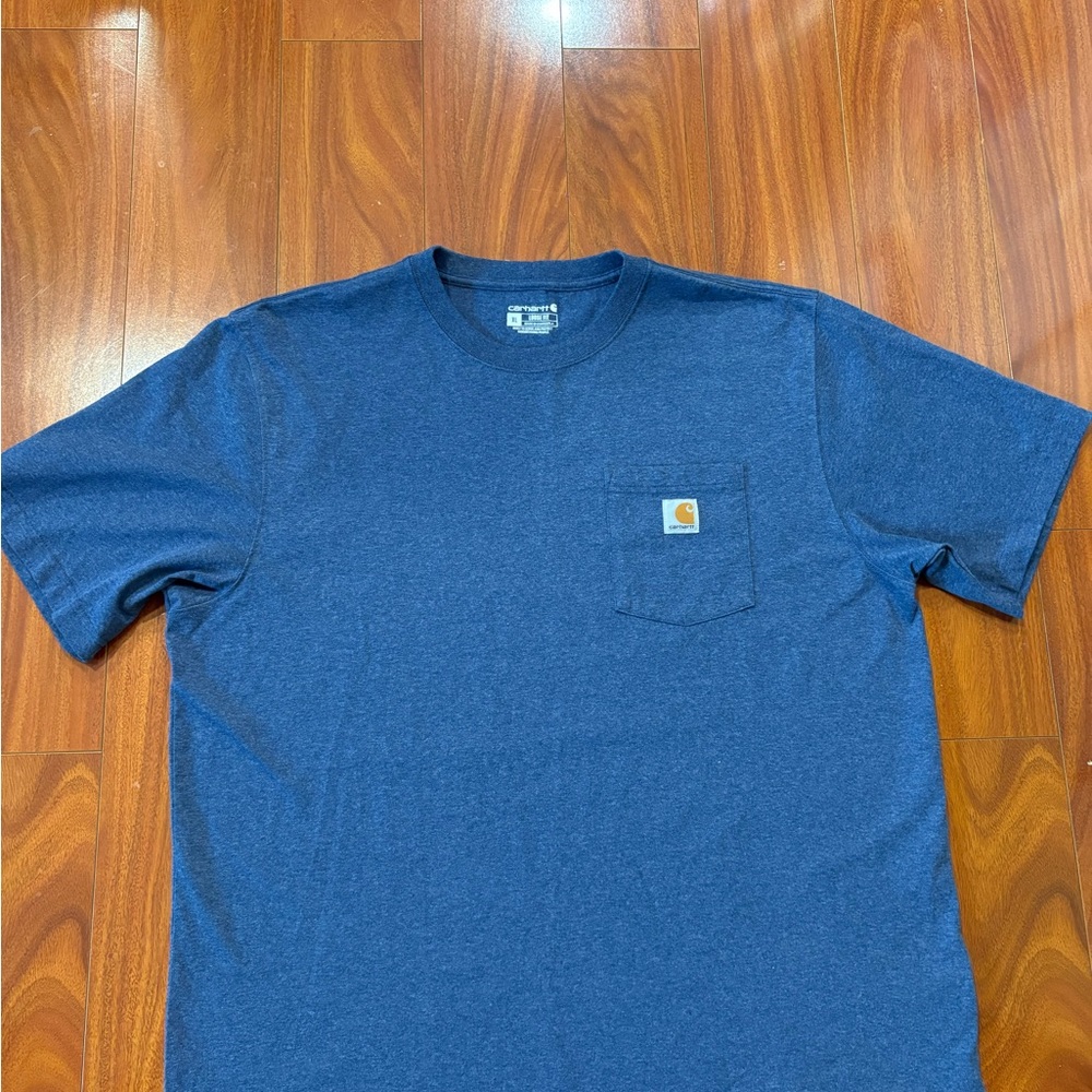 Carhartt Blue Short Sleeve Tee Classic Design